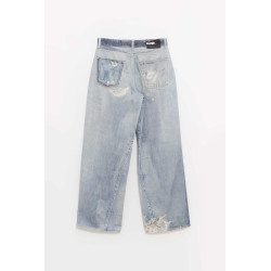 OUR LEGACY DIGITAL DENIM PRINT FULL CUT TROUSER