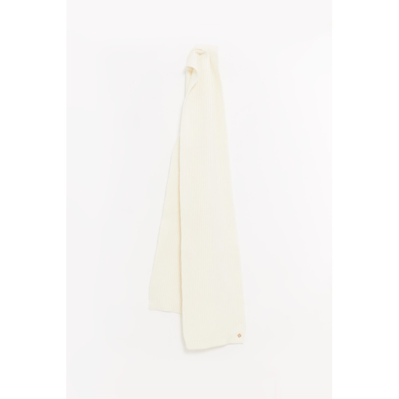 CASABLANCA WHITE HALF CARDIGAN SCARF