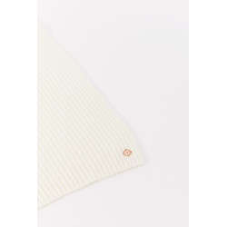 CASABLANCA WHITE HALF CARDIGAN SCARF