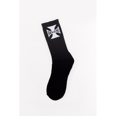 RHUDE BLACK RHUDE BOYS LOGO SOCKS