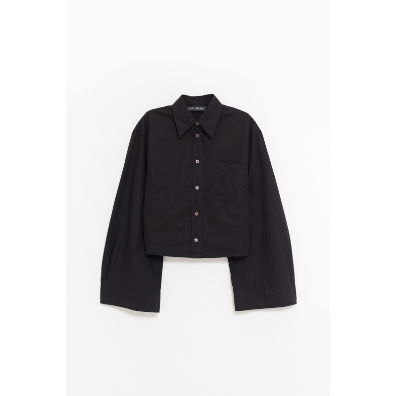 OUR LEGACY DYED BLACK BALLOON SHIRT
