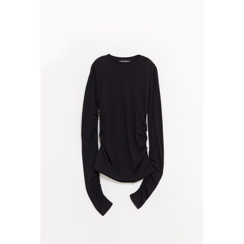 OUR LEGACY INTELLECTUAL BLACK STRAIN SLIM LONGSLEEVE T SHIRT