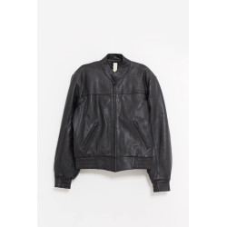 SUNFLOWER BLACK POLO BIKER JACKET
