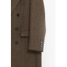 SUNFLOWER GREEN HERRINGBONE DB COAT