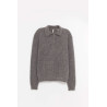SUNFLOWER GREY MELANGE MOHAIR POLO