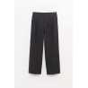 SUNFLOWER ANTRACITE WIDE PLEATED TROUSER