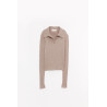 MFPEN OATMEAL OPEN PLACKET POLO