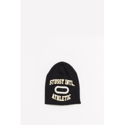 STUSSY BLACK SKULLCAP INTL ATHLETIC BEANIE