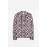 CASABLANCA AUBERGINE MONOGRAM SHIRT