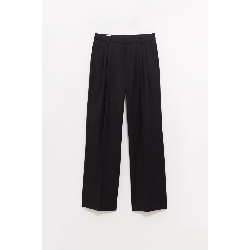 CASABLANCA BLACK PLEAT TROUSER