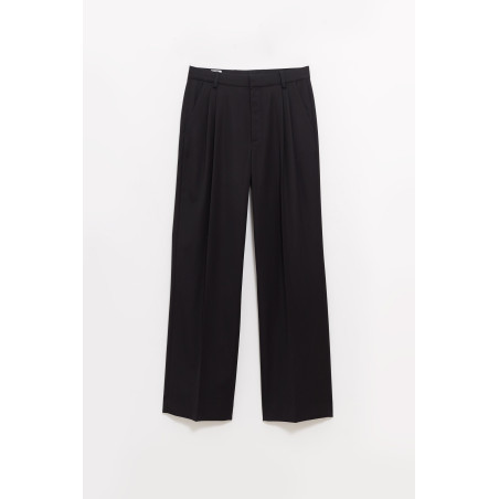 CASABLANCA BLACK PLEAT TROUSER