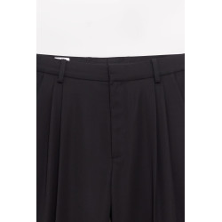 CASABLANCA BLACK PLEAT TROUSER
