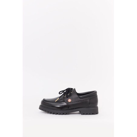 CASABLANCA BLACK HIDEKI BOAT SHOES
