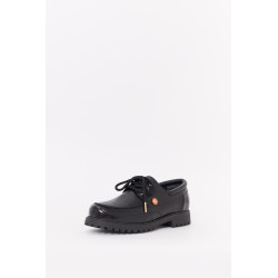 CASABLANCA BLACK HIDEKI BOAT SHOES