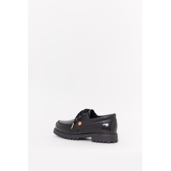 CASABLANCA BLACK HIDEKI BOAT SHOES