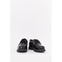 CASABLANCA BLACK HIDEKI BOAT SHOES