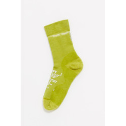 SATISFY TIE DYE GRENOBLE GREEN MERINO NYLON TUBE SOCKS