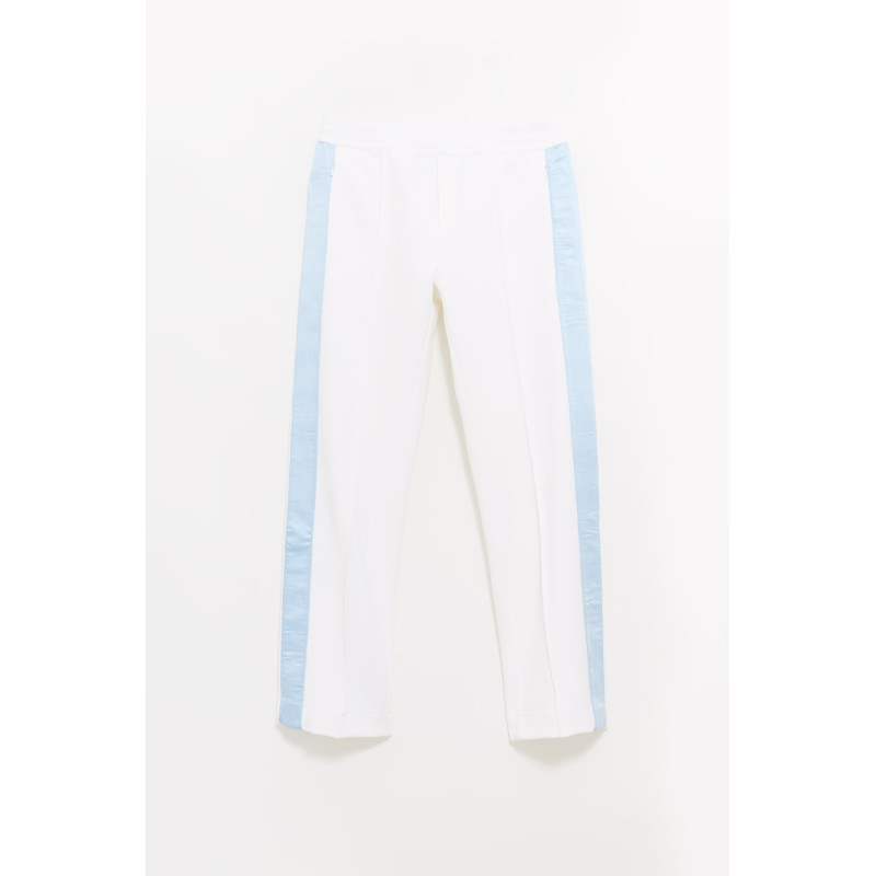 CASABLANCA DRY VISCOSE WHITE HYBRID PANTS