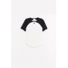 COURREGES HERITAGE WHITE CIRCLE CONTRAST T SHIRT