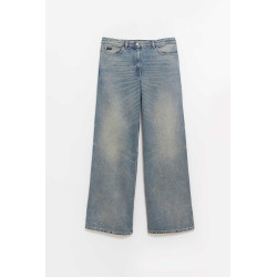 COURREGES VINTAGE MEDIUM BLUE W HAMMER BAGGY JEANS
