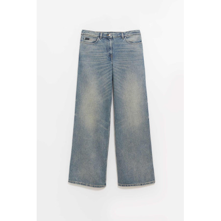COURREGES VINTAGE MEDIUM BLUE W HAMMER BAGGY JEANS