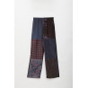 MARINE SERRE PEWTER REGENERATED SCARVES SILK PAJAMA PANTS