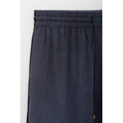 MARINE SERRE PEWTER REGENERATED SCARVES SILK PAJAMA PANTS