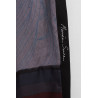 MARINE SERRE PEWTER REGENERATED SCARVES SILK PAJAMA PANTS