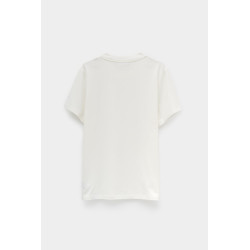 COURREGES HERITAGE WHITE AC STRAIGHT T SHIRT