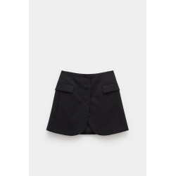 LANVIN BLACK SHORT TAILORED SKIRT
