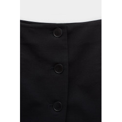 LANVIN BLACK SHORT TAILORED SKIRT