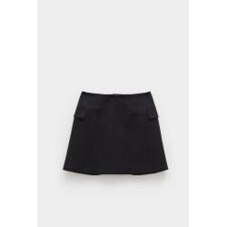LANVIN BLACK SHORT TAILORED SKIRT