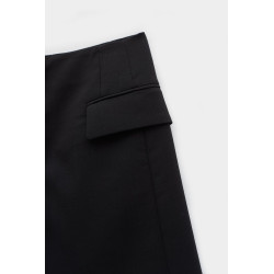 LANVIN BLACK SHORT TAILORED SKIRT