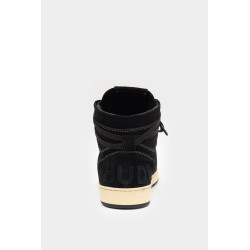 RHUDE BLACK RHECESS SUEDE HIGH SNEAKERS