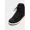 RHUDE BLACK RHECESS SUEDE HIGH SNEAKERS
