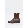 OUR LEGACY OLIVE LEATHER CAMION BOOTS