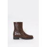 OUR LEGACY OLIVE LEATHER CAMION BOOTS