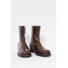 OUR LEGACY OLIVE LEATHER CAMION BOOTS