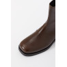 OUR LEGACY OLIVE LEATHER CAMION BOOTS