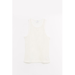 COURREGES SAND AC FISHNET TANK TOP