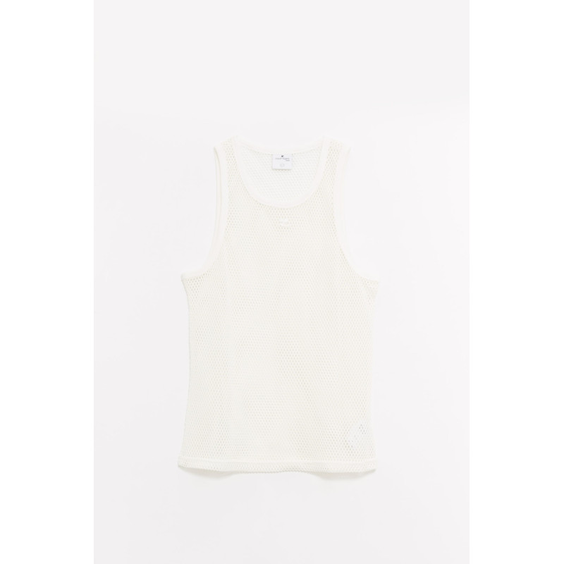 COURREGES SAND AC FISHNET TANK TOP