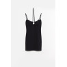 BLUMARINE BLACK B MONOGRAM JERSEY DRESS