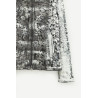 DIESEL BLACK WHITE L PYLON A LEATHER JACKET