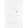 MARNI WHITE DRIPPING FLORAL HOODIE SWEATSHIRT