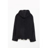 OUR LEGACY BLACK HAIRY WOOL FULL ZIP HOODIE CARDIGAN