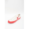 COMME DES GARCONS PLAY CONVERSE WHITE P1K123 CHUCK TAYLOR 70 LOW SNEAKERS