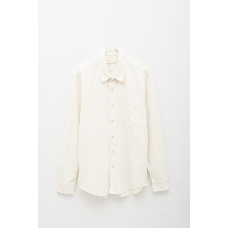 OUR LEGACY WHITE SILK CLASSIC SHIRT