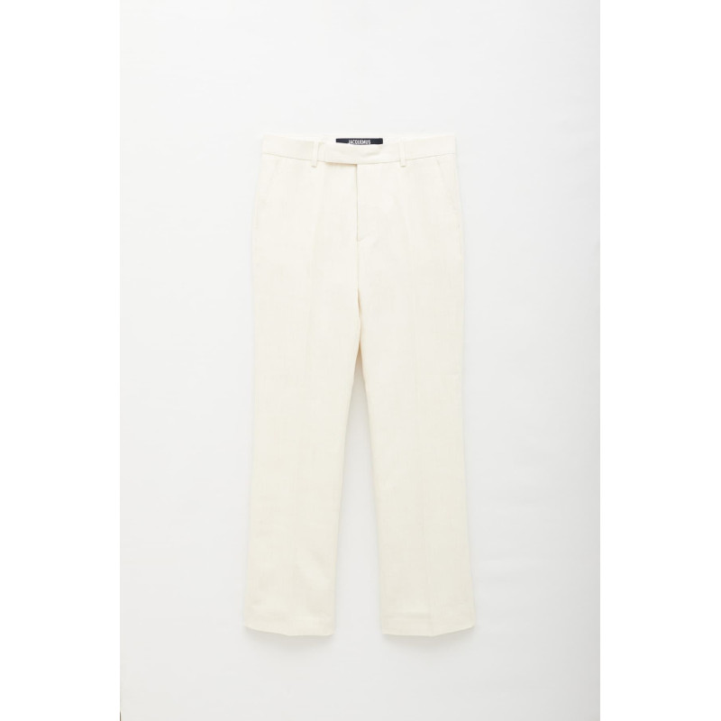 JACQUEMUS OFF WHITE LE PANTALON FEIJOA TROUSER