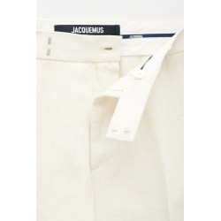 JACQUEMUS OFF WHITE LE PANTALON FEIJOA TROUSER