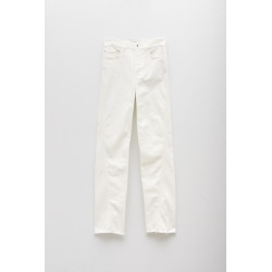 LANVIN OPTIC WHITE DENIM TWISTED REGULAR PANT